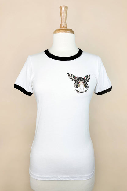 Butterfly Lady Unisex Ringer Tee