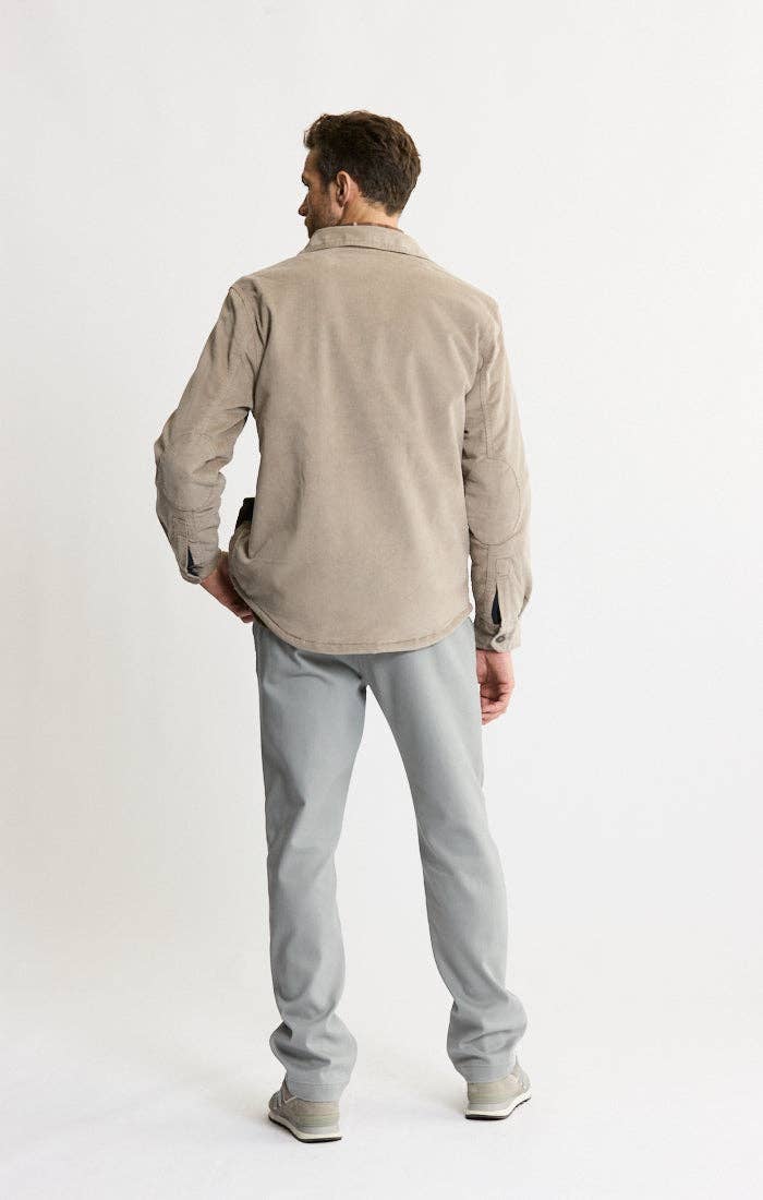 Concord Sherpa Lined Corduroy Shirt Jacket - Ivory