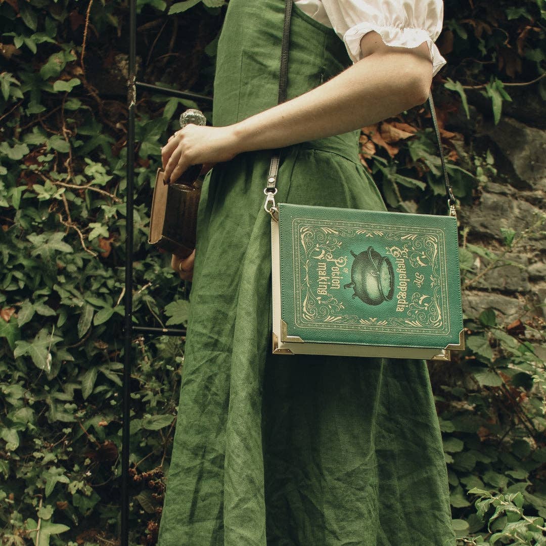 The Encyclopedia of Potion Making Book Handbag Crossbody Purse - Large