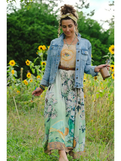 I Paint My Dream Bohéme Slip Dress