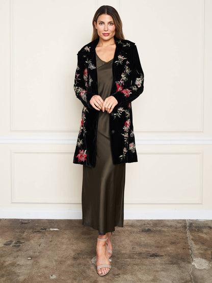 Velvet Embroidered Coat