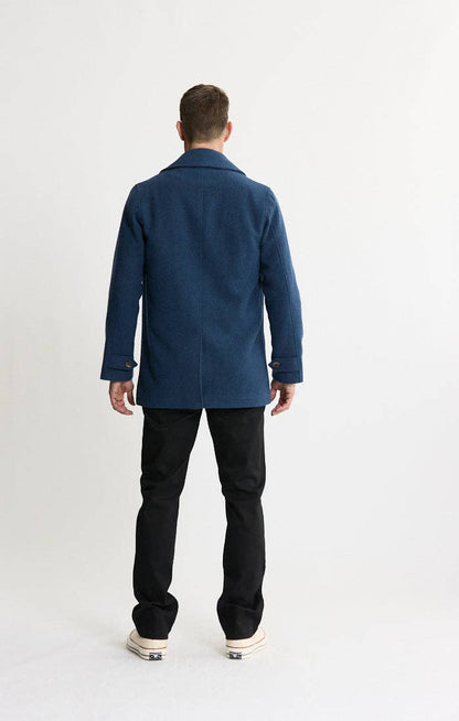 Mott Wool Blend Coat - Warm Blue