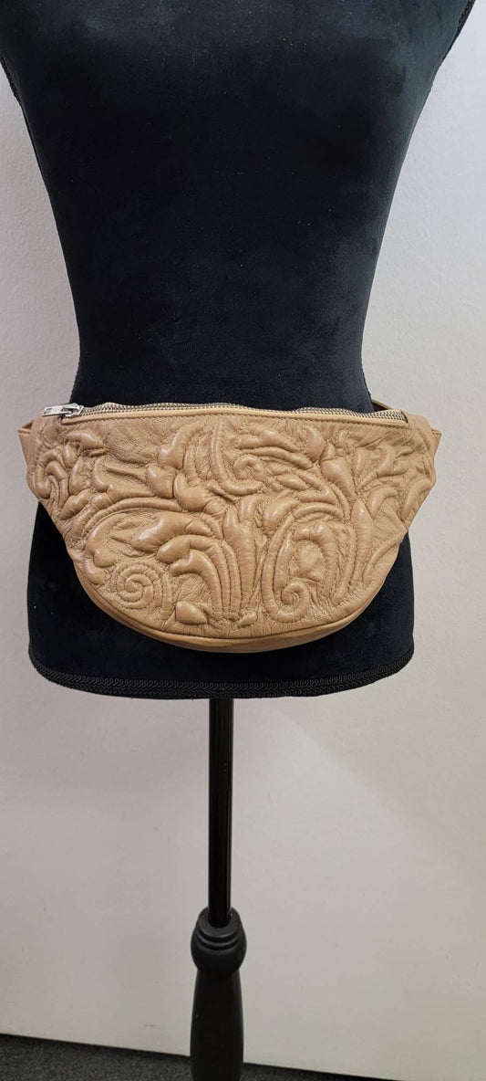 Leather Belt Bag - Camel