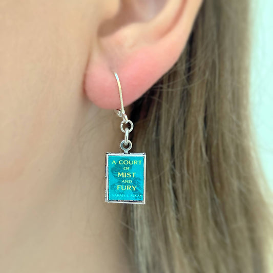Earrings Book Locket A Court of Mist and Fury
