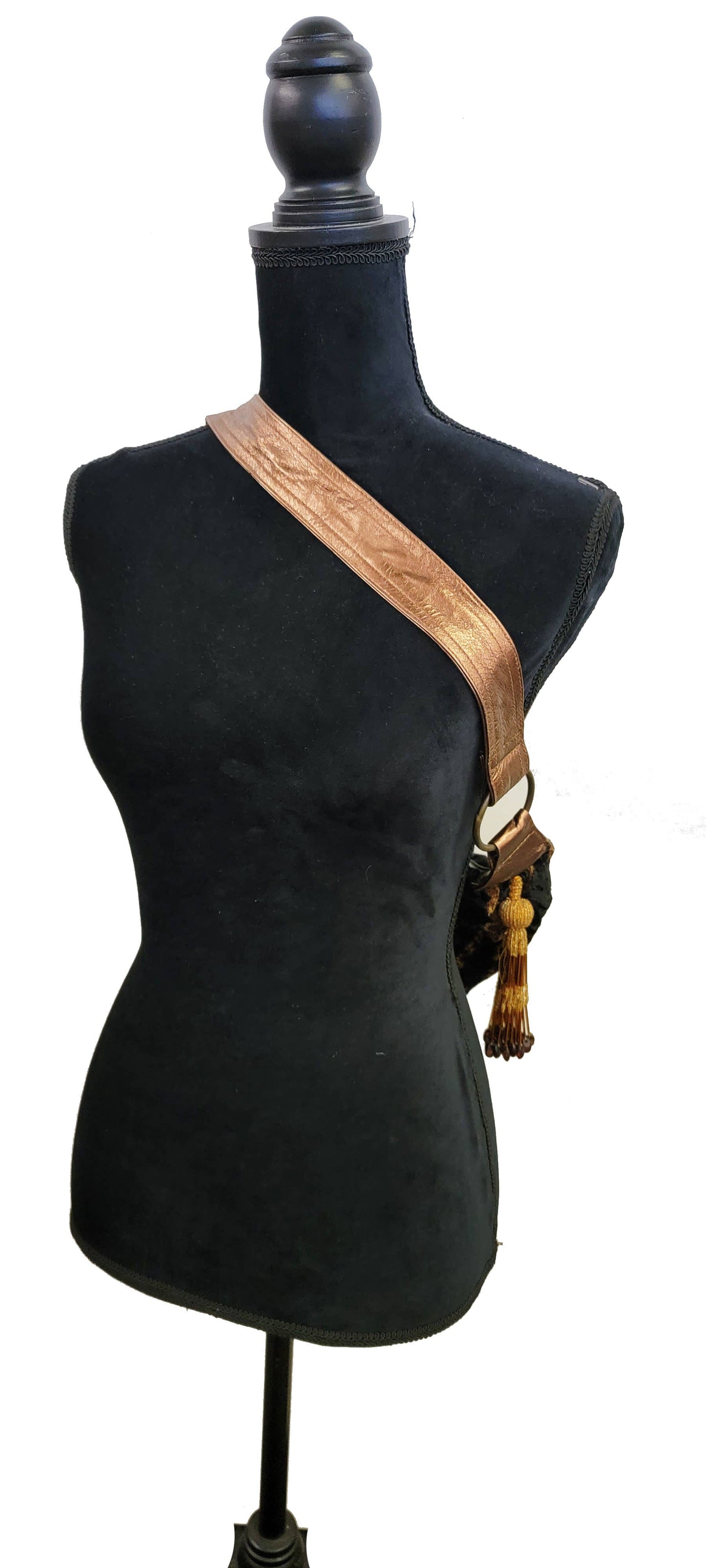 VELVET HOBO TOTE BAG - BROWN 2