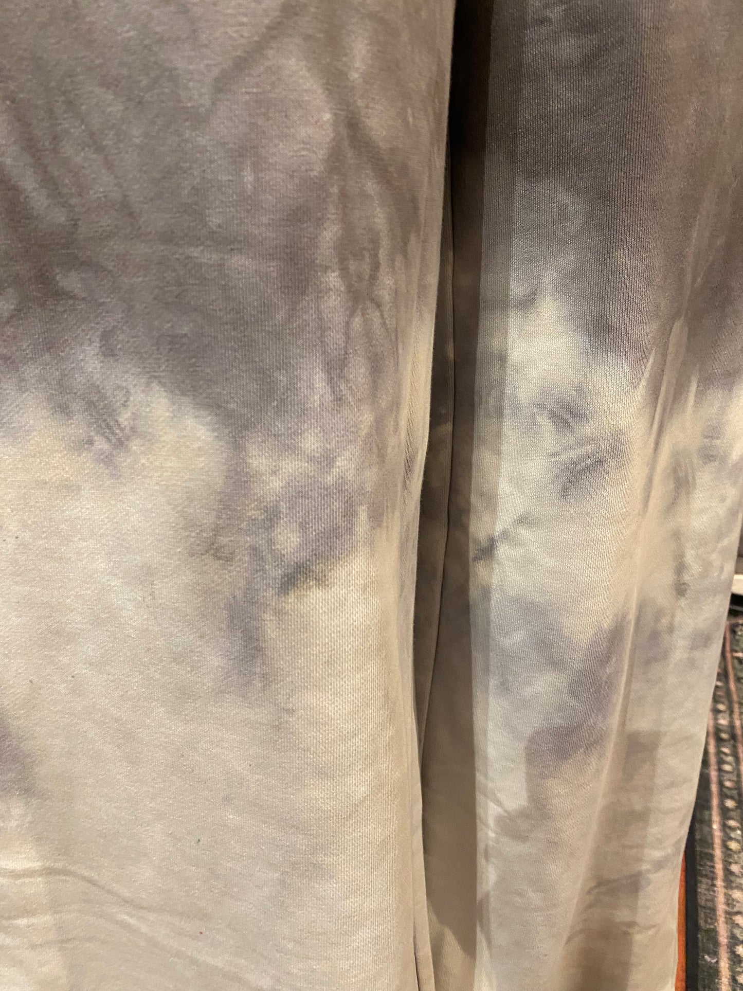 Custom Dyed Wide Leg Sweats - Thunderstorm