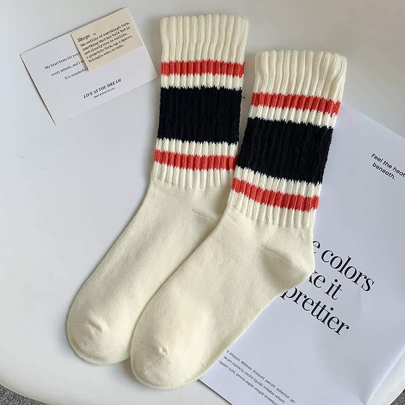 Striped Crew Socks