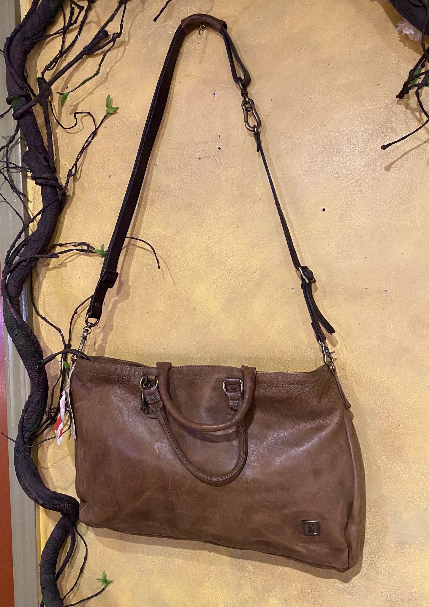 Hallman Leather Bag - Camel