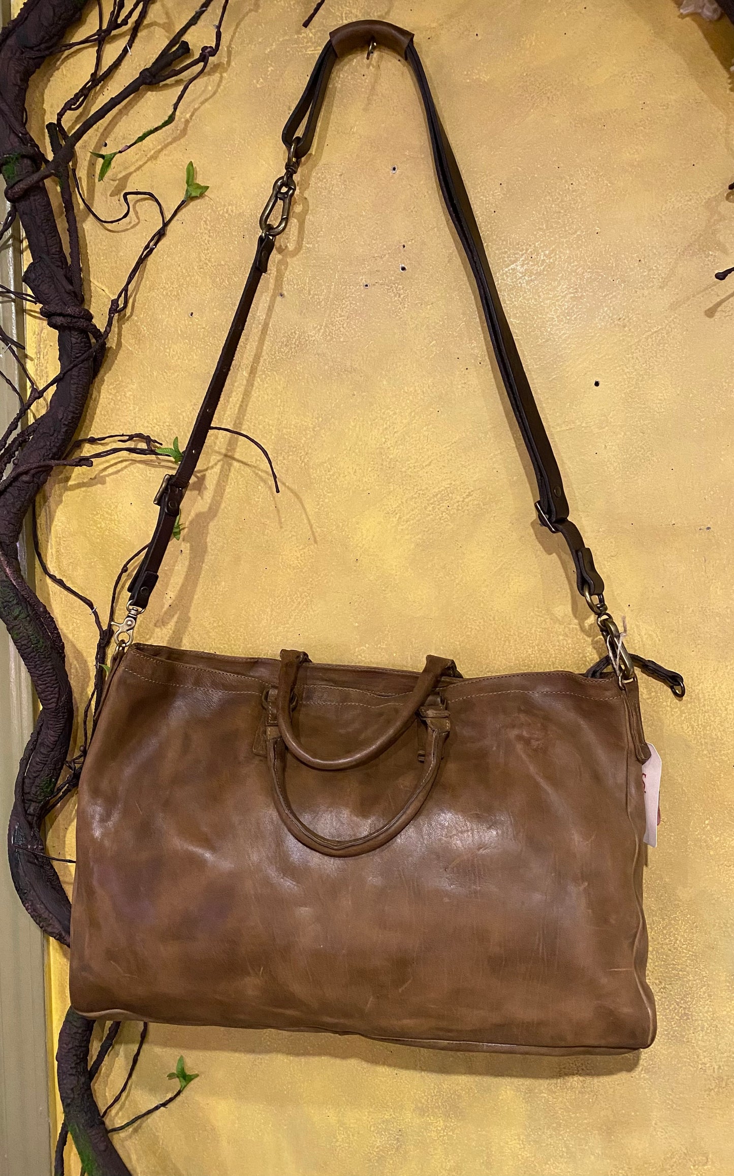 Hallman Leather Bag - Camel