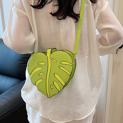 Fun heart leaf crossbody bag - Yellow / M