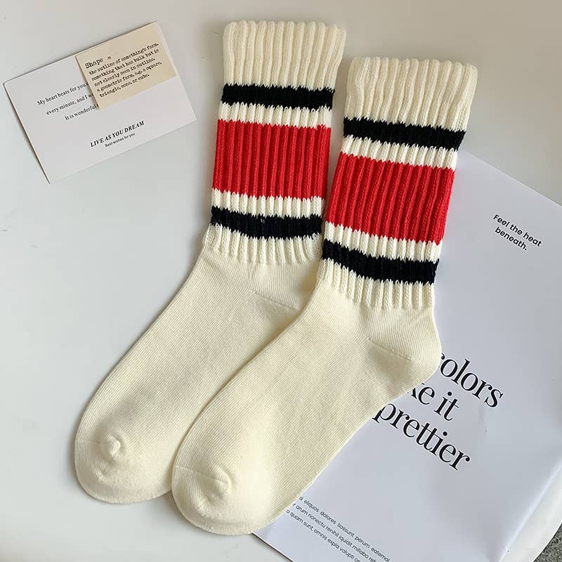Striped Crew Socks