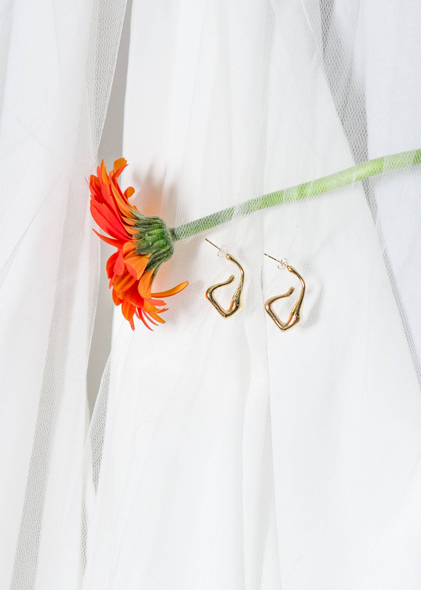 Here and Now 24K Gold Plated Hoops