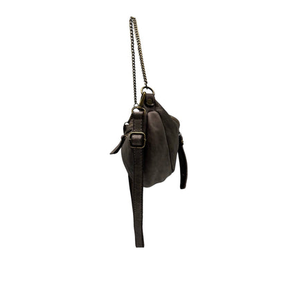 Lorraine Washed Leather Fanny Pack - Taupe