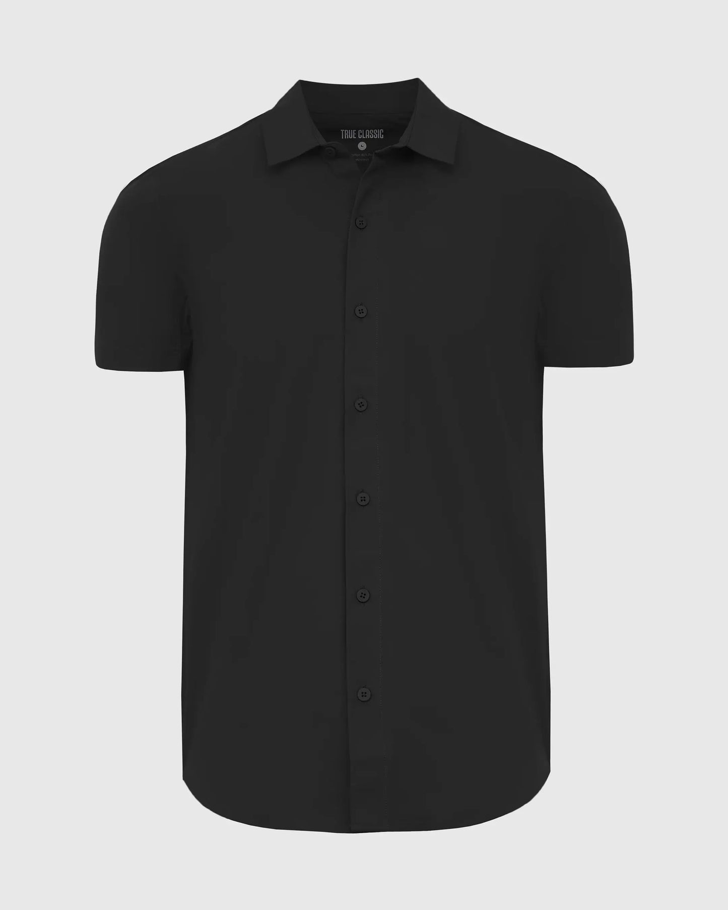 Mens Short Sleeve Button Up Shirt | Commuter | Black