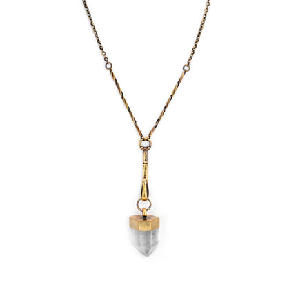 Clear Quartz Crystal Pendulum Necklace