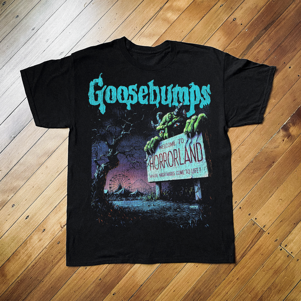 94 Goosebumps Horrorland Promo T-Shirt - Black