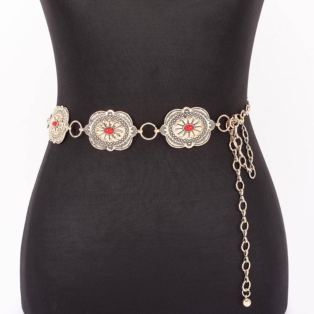 Ornate Disc Chain Belt - RDGD