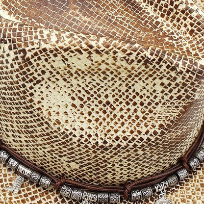Handmade Vintage Cowboy Hat With Western Bull Head