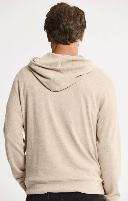 Knit Flannel Hoodie - Ivory