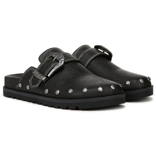 Skylar Clog - Distressed Black