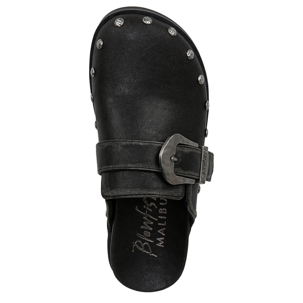 Skylar Clog - Distressed Black