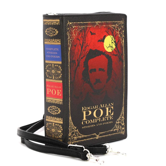 Edgar Allan Poe Book Crossbody Clutch Handbag