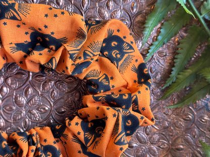 Black Cat / Orange Scrunchie #SS22 (1)*