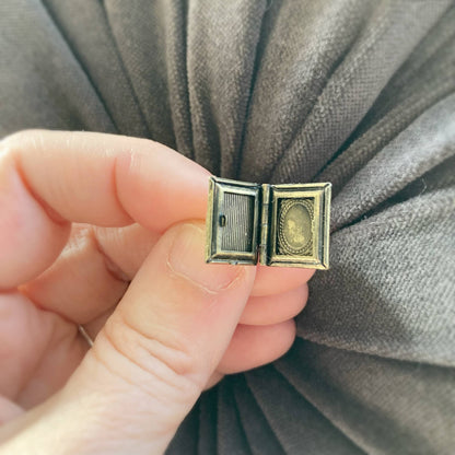 Post Earrings Book Locket The Hobbit