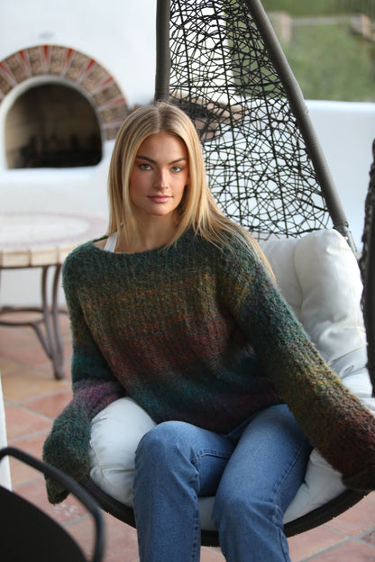 Asis Marled Chunky Knit Pullover - Multi Colored