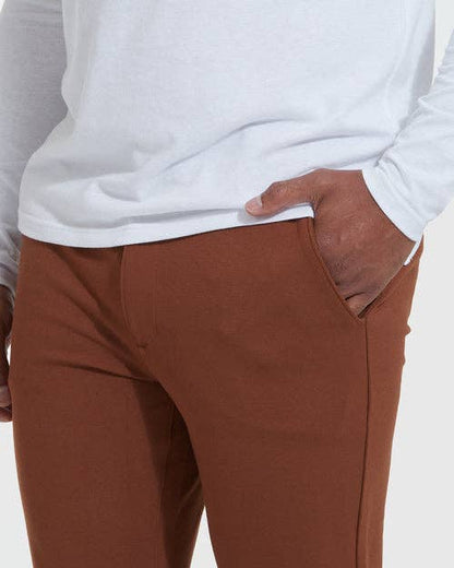 Chino Pants-Suede Brown