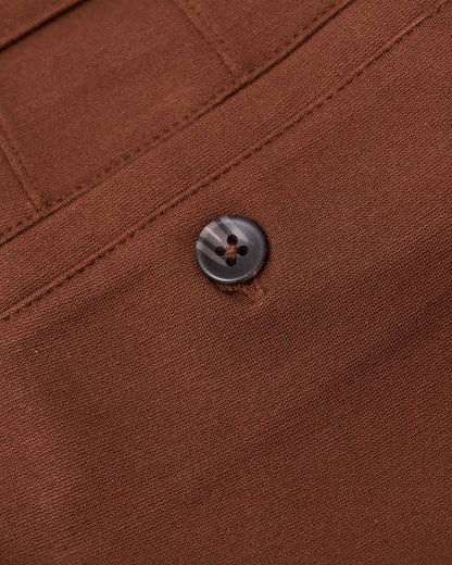 Chino Pants-Suede Brown