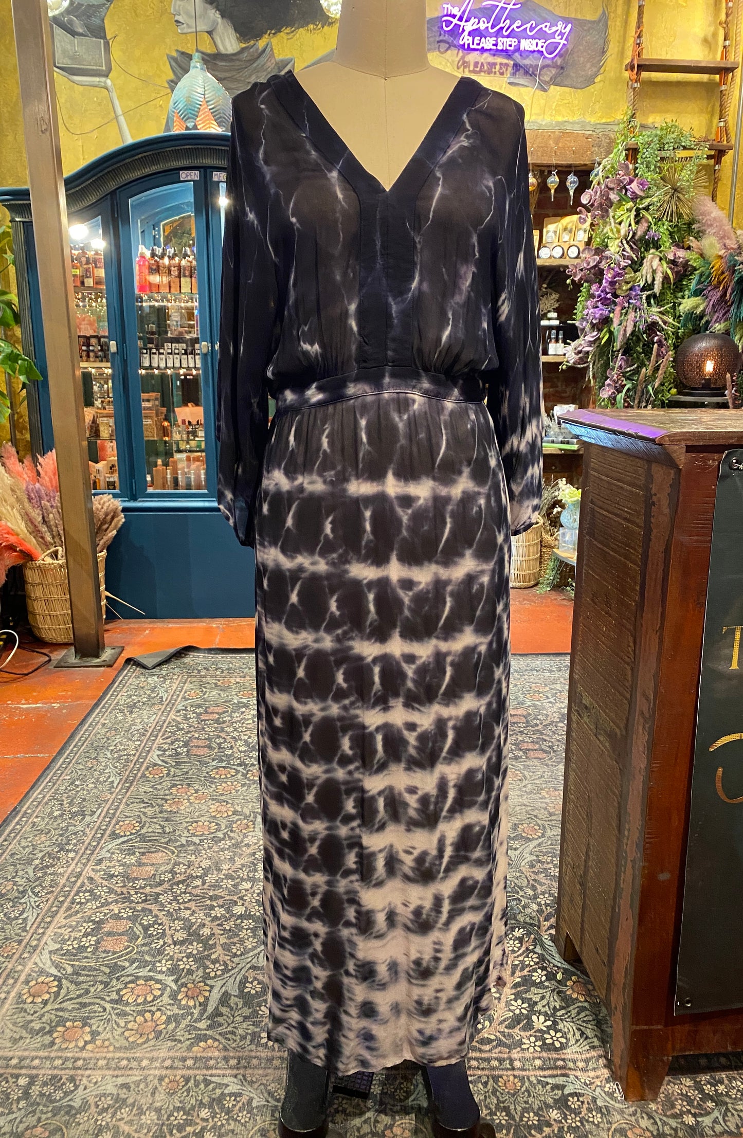 Olina Dress - Midnight Links Wash