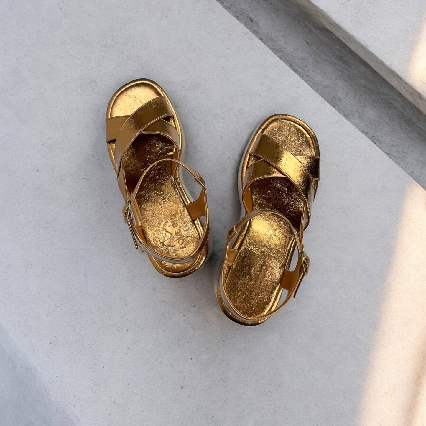 Platform Sandal - Bronze
