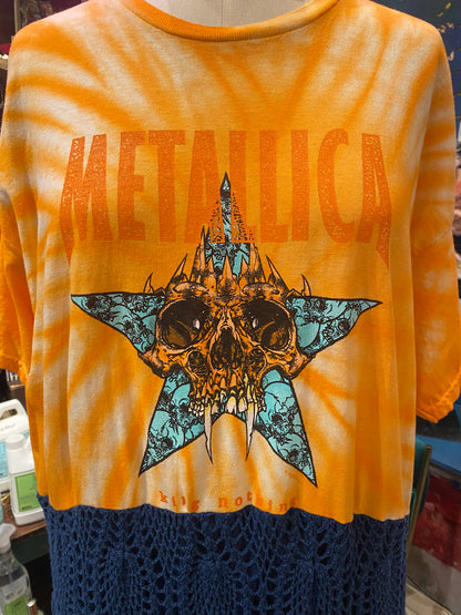 Curve, Orange/Blue Metallica Dress *#63