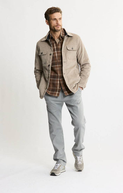 Concord Sherpa Lined Corduroy Shirt Jacket - Ivory