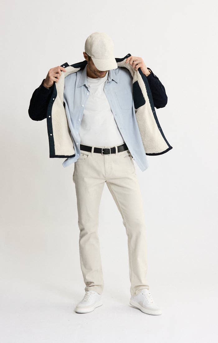 Concord Sherpa Lined Corduroy Shirt Jacket - Dark Navy