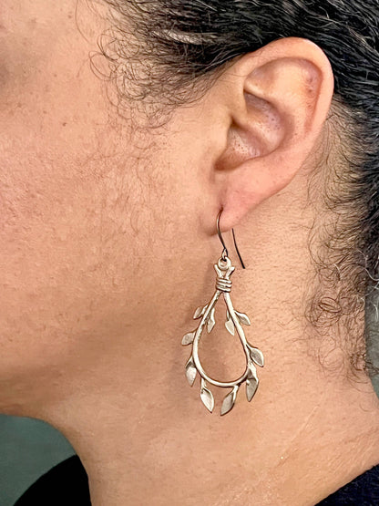 Sculpted Vine pendant Earrings