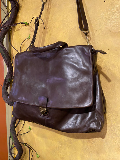 Hudde Leather Bag - Dark Brown