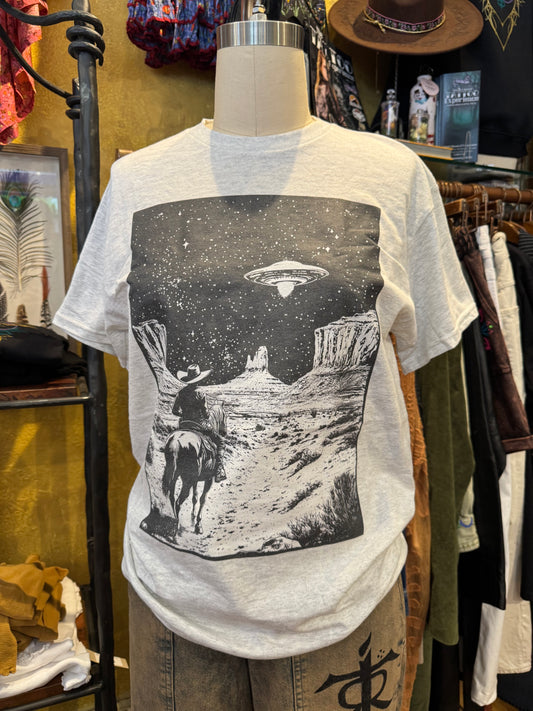 Retro Rodeo Graphic Tee - Ash