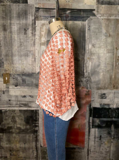 Heart Embroidery Blouse