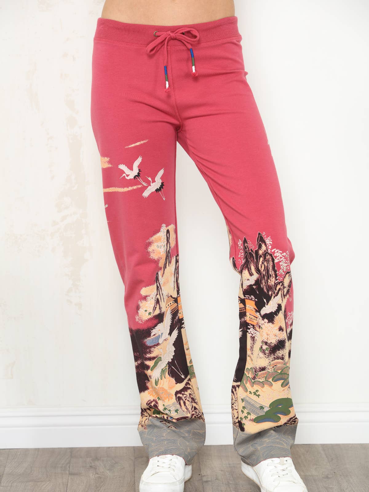 Cranes Print Pant