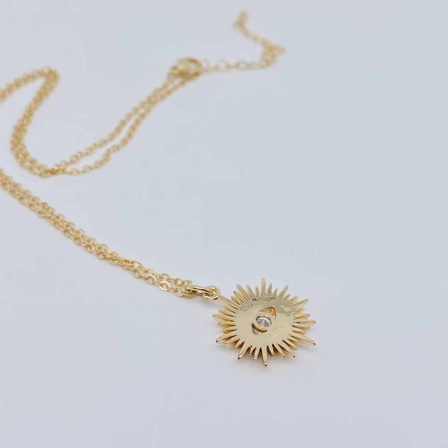 Evil Eye Inlaid Zircon Pendant Necklace