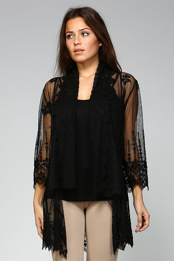 Lace Cardigan w/ Cami - Multiple Colors