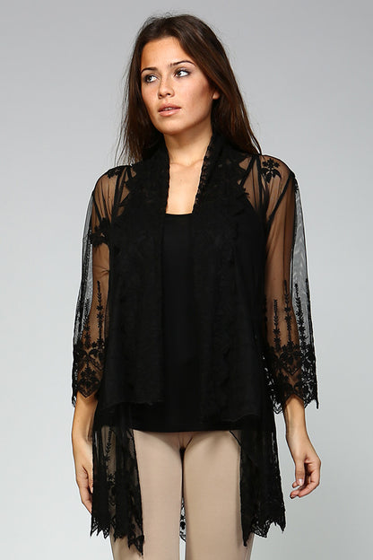 Lace Cardigan w/ Cami - Multiple Colors