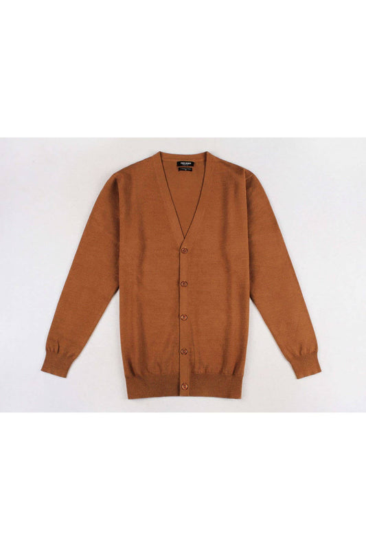 5 Button Cardigan *Cashmere Touch* - Camel