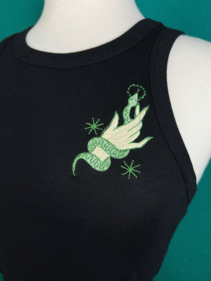 Embroidery Snake Wrangler Rib Tank