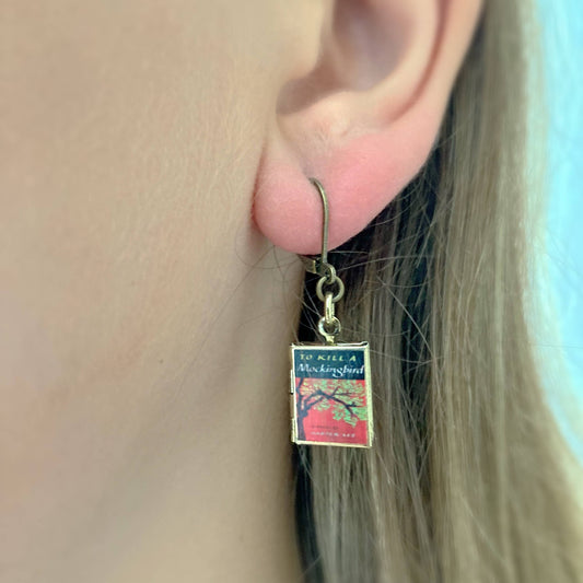 Earrings Book Locket To Kill A Mockingbird