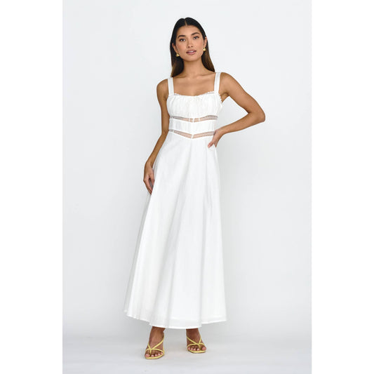 Lace Trim Maxi Dress