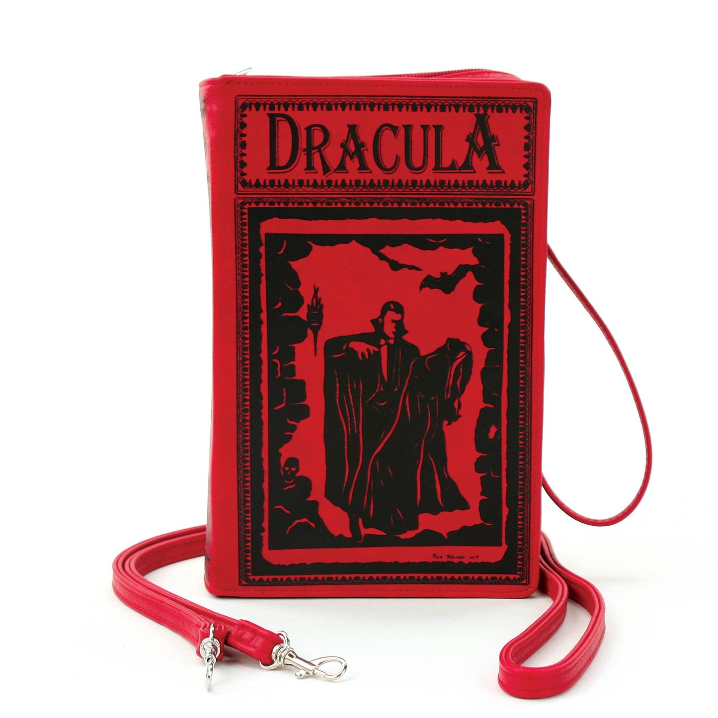 Dracula Book Crossbody Bag - Red