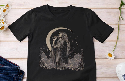 Stevie Nicks Moonchild Tee - Black